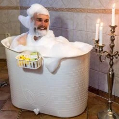 Zitbad Voor Volwassenen - Bath Bucket - Wit - 200L -Badkamer Accessoires Winkel 1200x1200 2443