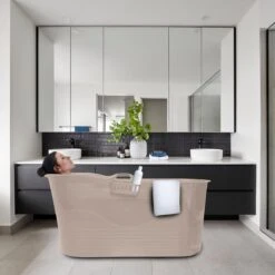 LIFEBATH - Zitbad Mira - Bath Bucket XL - 400L - Ligbad 122 Cm - Costa Rica Sand -Badkamer Accessoires Winkel 1200x1200 2458