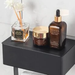 WC Rolhouder - Toiletrolhouder - Zwart - RVS - Zonder Boren - Met Plankje & Bakje - Inclusief Montagemateriaal - Toilet Accessoires - EJC Products -Badkamer Accessoires Winkel 1200x1200 247