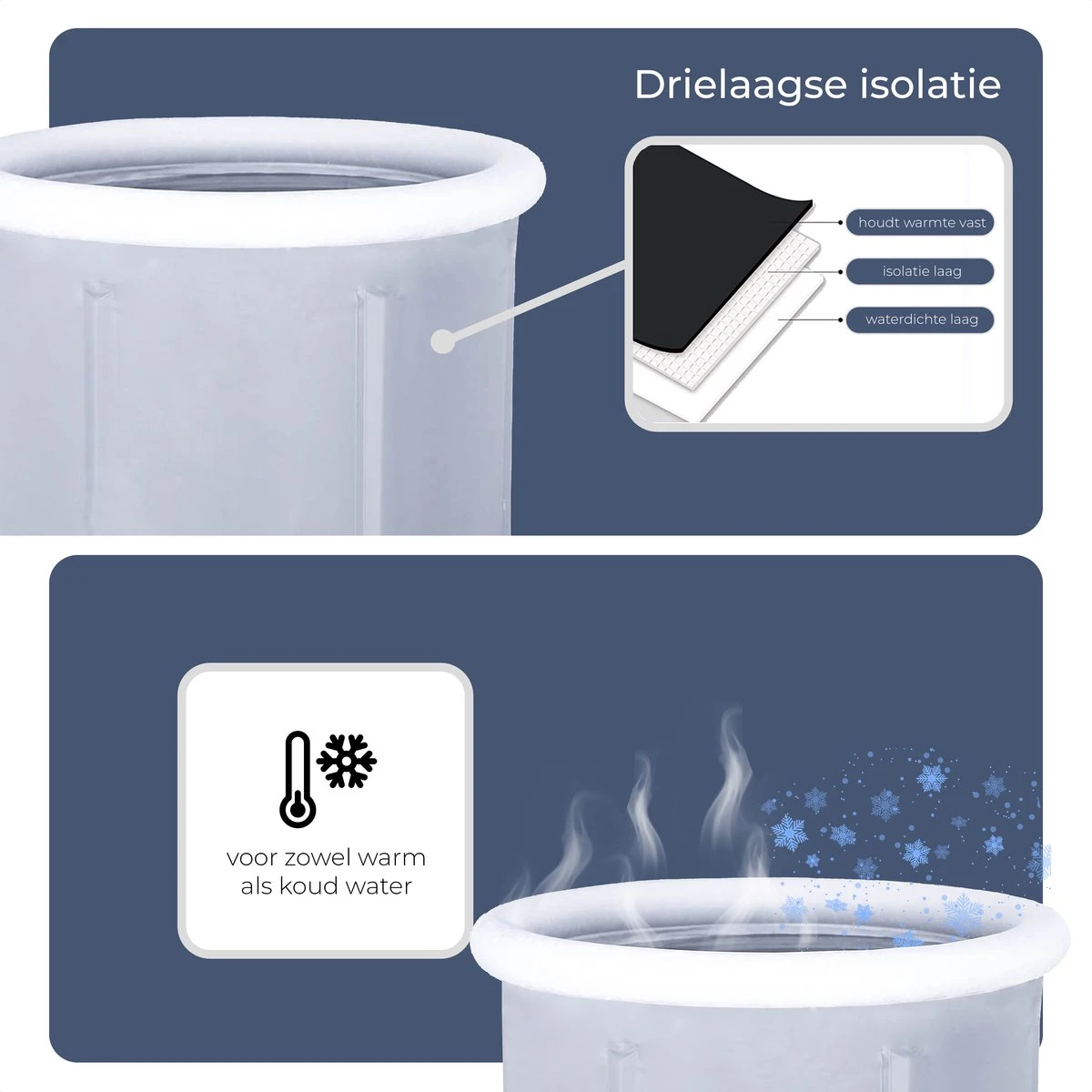 AYOO® Zitbad - Opblaasbaar Bad - Opvouwbaar Bad - Wim Hof Methode - Ijsbad - Badkuip - Zitbad Voor Volwassenen - Bathtub - Zitbaden - Bath Bucket - Inclusief Voetpomp - Grijs 4 AYOO® Zitbad - Opblaasbaar Bad - Opvouwbaar Bad - Wim Hof Methode - Ijsbad - Badkuip - Zitbad Voor Volwassenen - Bathtub - Zitbaden - Bath Bucket - Inclusief Voetpomp - Grijs - Afbeelding 2