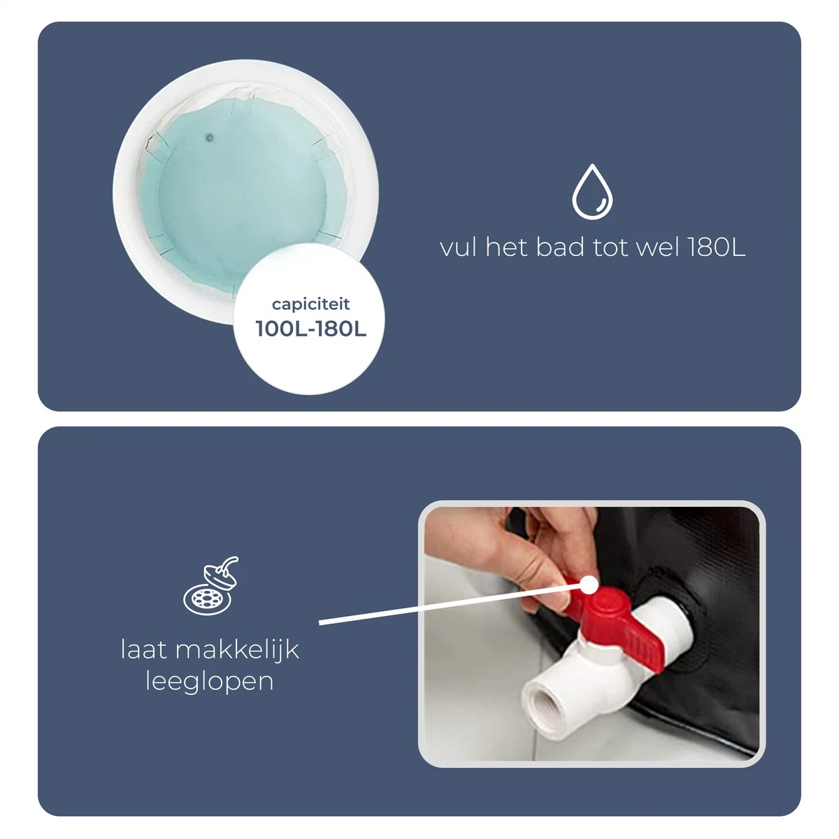 AYOO® Zitbad - Opblaasbaar Bad - Opvouwbaar Bad - Wim Hof Methode - Ijsbad - Badkuip - Zitbad Voor Volwassenen - Bathtub - Zitbaden - Bath Bucket - Inclusief Voetpomp - Grijs 5 AYOO® Zitbad - Opblaasbaar Bad - Opvouwbaar Bad - Wim Hof Methode - Ijsbad - Badkuip - Zitbad Voor Volwassenen - Bathtub - Zitbaden - Bath Bucket - Inclusief Voetpomp - Grijs - Afbeelding 3