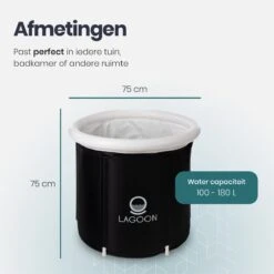 Lagoon® Opblaasbaar Zitbad Voor Volwassenen Bathbucket - Met Relaxing Giftset - Wim Hof Methode - Opvouwbaar & Inklapbaar Spa Bad - Bath Bucket - IJsbad - Opblaasbad - Dompelbad -Badkamer Accessoires Winkel 1200x1200 2493