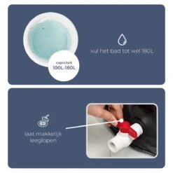 AYOO® Zitbad - Opblaasbaar Bad - Opvouwbaar Bad - IJsbad - Badkuip - Zitbad Voor Volwassenen - Bathtub - Zitbaden - Bath Bucket - Wim Hof Methode - Inclusief Voetpomp - Zwart -Badkamer Accessoires Winkel 1200x1200 2522