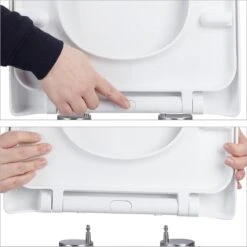 Relaxdays Wc Bril Softclose - D-vorm - Toiletbril Universeel - Toiletdeksel Plastic - Wit 18 Relaxdays Wc Bril Softclose - D-vorm - Toiletbril Universeel - Toiletdeksel Plastic - Wit -Badkamer Accessoires Winkel 1200x1200 2576