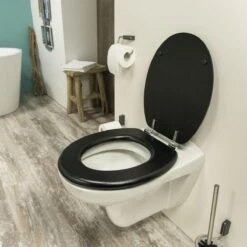 Tiger Leatherlook - Toiletbril - WC Bril - MDF - Zwart 16 Tiger Leatherlook - Toiletbril - WC Bril - MDF - Zwart -Badkamer Accessoires Winkel 1200x1200 2607