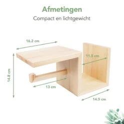Premium Toiletrolhouder Met Plankje Zonder Boren (incl. Zuignappen En Schroeven) - WC Rolhouder - Toiletpapierhouder Staand | B&H -Badkamer Accessoires Winkel 1200x1200 289