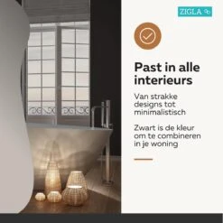 Zigla - WC Rolhouder – Toiletrolhouder – Toiletpapierhouder - WC Rol Houder – RVS – Zwart -Badkamer Accessoires Winkel 1200x1200 300