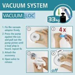 WENKO Vacuum-Loc Toiletrolhouder Milazzo Chroom - WC Rolhouder - Bevestigen Zonder Boren -Badkamer Accessoires Winkel 1200x1200 315