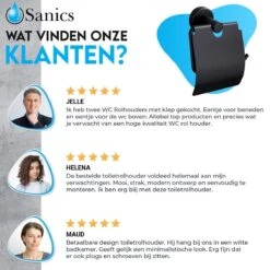 Sanics Toiletrolhouder Zwart Met Klep - WC Rolhouder RVS Inclusief Montage Set - Closetrolhouder -Badkamer Accessoires Winkel 1200x1200 322