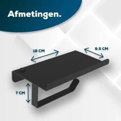 Via Fectio® Toiletrolhouder - Toiletrolhouders - Telefoonhouder - WC Rolhouder - Zonder Klep - RVS (Roestvrij Staal) -Badkamer Accessoires Winkel 1200x1200 345