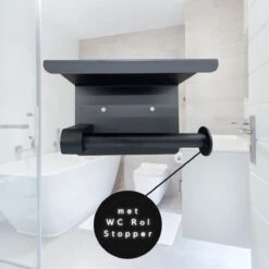 WC Rolhouder - Zelfklevend Toiletrolhouder Met Plankje - WC Papier Houder Zonder Boren - WC Rolhouder Met Plankje - Toiletrolhouder - Toiletrolhouder Zwart - Fienosa 15 WC Rolhouder - Zelfklevend Toiletrolhouder Met Plankje - WC Papier Houder Zonder Boren - WC Rolhouder Met Plankje - Toiletrolhouder - Toiletrolhouder Zwart - Fienosa -Badkamer Accessoires Winkel 1200x1200 357