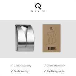 QUVIO Handdoek Houder RVS - Handdoek Of Theedoek Klem Met Plakstrip Voor In Keuken, Badkamer, Toilet Of Bijkeuken - Strak Design En Geen Schroeven Nodig - Staal - Klem - Theedoek 16 QUVIO Handdoek Houder RVS - Handdoek Of Theedoek Klem Met Plakstrip Voor In Keuken, Badkamer, Toilet Of Bijkeuken - Strak Design En Geen Schroeven Nodig - Staal - Klem - Theedoek -Badkamer Accessoires Winkel 1200x1200 410