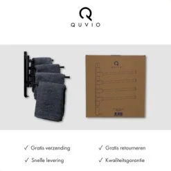 QUVIO Handdoekrek Met 4 Armen / Wandrek / Handdoekrek Keuken / Handdoekenrek Badkamer / Handdoekenrek / Handdoekrek / Handdoekrek Badkamer / Handdoekhaakjes / Handdoekhouder / Wandplank - Verstelbaar - Staal 18 QUVIO Handdoekrek Met 4 Armen / Wandrek / Handdoekrek Keuken / Handdoekenrek Badkamer / Handdoekenrek / Handdoekrek / Handdoekrek Badkamer / Handdoekhaakjes / Handdoekhouder / Wandplank - Verstelbaar - Staal -Badkamer Accessoires Winkel 1200x1200 434