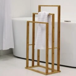 Handdoekrek Bamboe TrioBathroom Solutions -Badkamer Accessoires Winkel 1200x1200 436