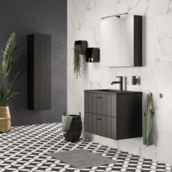 Tiger Tune - Handdoekhaak - Messing Geborsteld / Zwart -Badkamer Accessoires Winkel 1200x1200 451