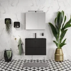 Tiger Tune - Handdoekhaak - Messing Geborsteld / Zwart -Badkamer Accessoires Winkel 1200x1200 453