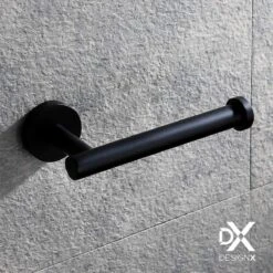 DesignX Toiletrolhouder Zwart - WC Rolhouder - Matte - Papier - Houder - Incl. Schroeven -Badkamer Accessoires Winkel 1200x1200 46