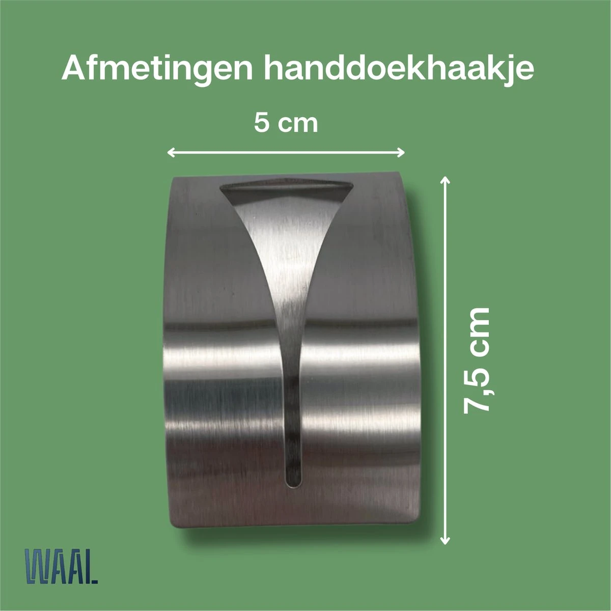 Waal© 2 Stuks RVS Handdoekhouders Zilver - Zelfklevend - Handdoek Klem - Handdoek Haak 4 Waal© 2 Stuks RVS Handdoekhouders Zilver - Zelfklevend - Handdoek Klem - Handdoek Haak - Afbeelding 2