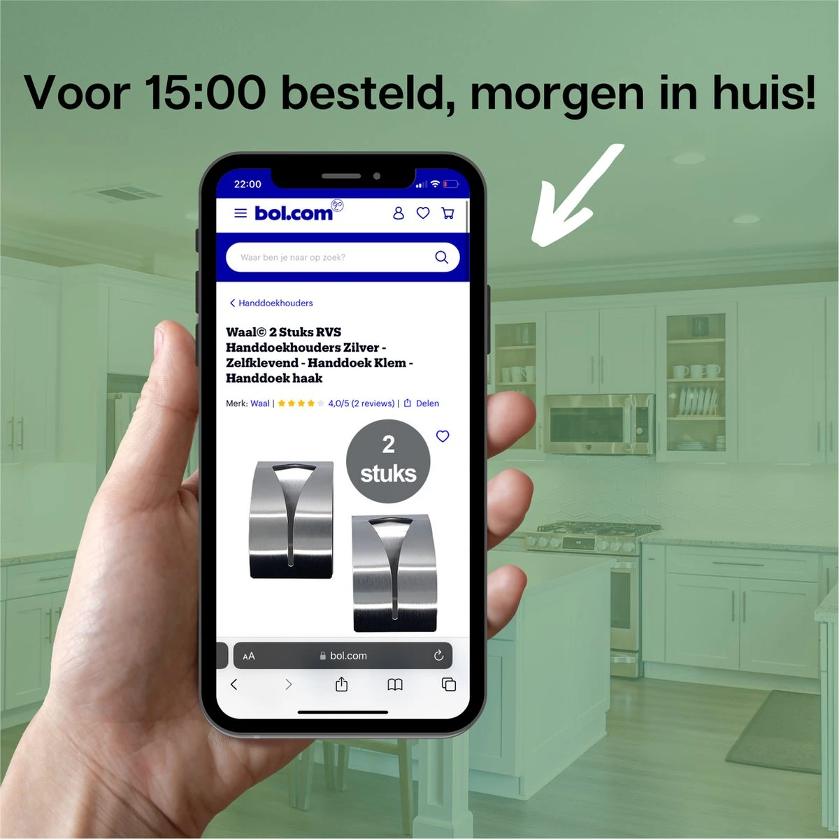 Waal© 2 Stuks RVS Handdoekhouders Zilver - Zelfklevend - Handdoek Klem - Handdoek Haak 9 Waal© 2 Stuks RVS Handdoekhouders Zilver - Zelfklevend - Handdoek Klem - Handdoek Haak - Afbeelding 7