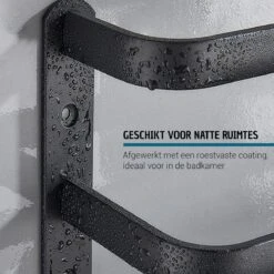 Vannons - Handdoekrek - Handdoekrek Badkamer - 2 Handdoeken - Zwart -Badkamer Accessoires Winkel 1200x1200 475