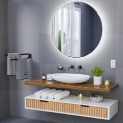 Nolad® Handdoekrek 2 Armig - Handdoekhouder - Handdoekenrek - RVS - Zwart -Badkamer Accessoires Winkel 1200x1200 485