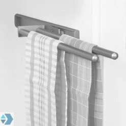Eleganca Handdoekrek – Handdoekhouder Keuken – Handdoekstang – Ideaal Voor In Keukenkastjes – 44cm Uittrekbaar – 2 Armen – Handdoekrek Badkamer – Inclusief Bevestigingsmateriaal – Hoge Kwaliteit Aluminium – Zilver -Badkamer Accessoires Winkel 1200x1200 491