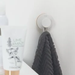 Tiger Urban - Handdoekhaak Groot (1x) - ø 5 Cm - Inclusief 2 Decorringen - Wit -Badkamer Accessoires Winkel 1200x1200 528