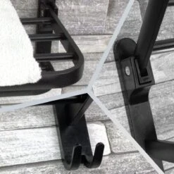 Vannons - Handdoekrek - Handdoekrek Badkamer - 2 Handdoeken - Handdoekrek Zelfklevend - Zwart -Badkamer Accessoires Winkel 1200x1200 538