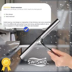 Douchewisser Met Ophangsysteem - Raamwisser - Raamtrekker - RVS - Extra Siliconen Strip -Badkamer Accessoires Winkel 1200x1200 559