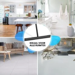 Vloertrekker Met Steel - Vloerwisser Voor In Badkamer - Watertrekker Douche - Douchewisser Zwart -Badkamer Accessoires Winkel 1200x1200 581
