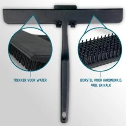 Vannons - Douchewisser Zwart - Douche Trekker Met Zelfklevende Ophanghaak - Met Borstel - Siliconen - Zwart 12 Vannons - Douchewisser Zwart - Douche Trekker Met Zelfklevende Ophanghaak - Met Borstel - Siliconen - Zwart -Badkamer Accessoires Winkel 1200x1200 639