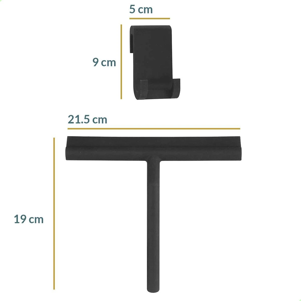 Seaside Originals Luxe Douchewisser Zwart Met Ophangsysteem En Opbergzakje - Raamwisser - Douchetrekker - Raamtrekker - Antislip - Badkamer Accessoires 4 Seaside Originals Luxe Douchewisser Zwart Met Ophangsysteem En Opbergzakje - Raamwisser - Douchetrekker - Raamtrekker - Antislip - Badkamer Accessoires - Afbeelding 2