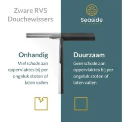 Seaside Originals Luxe Douchewisser Zwart Met Ophangsysteem En Opbergzakje - Raamwisser - Douchetrekker - Raamtrekker - Antislip - Badkamer Accessoires 12 Seaside Originals Luxe Douchewisser Zwart Met Ophangsysteem En Opbergzakje - Raamwisser - Douchetrekker - Raamtrekker - Antislip - Badkamer Accessoires -Badkamer Accessoires Winkel 1200x1200 663