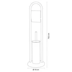 Sealskin Acero Toiletbutler Vrijstaand - Toiletborstel Met Houder - Toiletrolhouder Met Klep - Zwart -Badkamer Accessoires Winkel 1200x1200 685