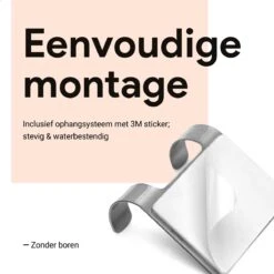 Douchewisser Met Ophanghaak En 2 Extra Strips - Raamwisser Voor Douche - Raamtrekker Chroom -Badkamer Accessoires Winkel 1200x1200 70