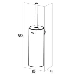 Tiger Noon Toiletborstel Met Houder - Zwart -Badkamer Accessoires Winkel 1200x1200 707
