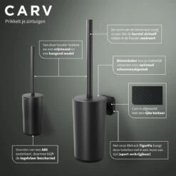 Tiger Carv - Toiletborstel Met Houder Vrijstaand - Zwart -Badkamer Accessoires Winkel 1200x1200 708