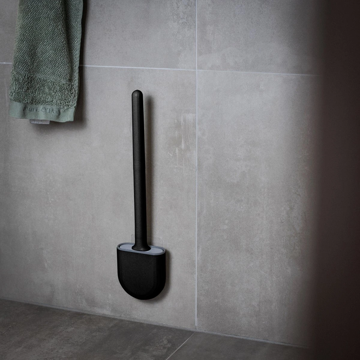 WC Borstel – Siliconen – Zwart – WC Borstel Met Houder – Vrijstaand – Hangend – WC Borstel En Houder – WC Borstel Zwart 6 WC Borstel – Siliconen – Zwart – WC Borstel Met Houder – Vrijstaand – Hangend – WC Borstel En Houder – WC Borstel Zwart - Afbeelding 4