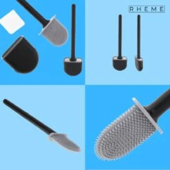 WC Borstel - Siliconen Borstel Met Houder - Hangend Met Plakstrip - Duurzaam Toilet Borstel - Zwart - Rheme 11 WC Borstel - Siliconen Borstel Met Houder - Hangend Met Plakstrip - Duurzaam Toilet Borstel - Zwart - Rheme -Badkamer Accessoires Winkel 1200x1200 776