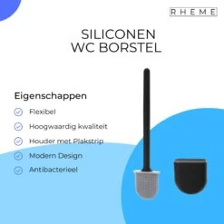 WC Borstel - Siliconen Borstel Met Houder - Hangend Met Plakstrip - Duurzaam Toilet Borstel - Zwart - Rheme 12 WC Borstel - Siliconen Borstel Met Houder - Hangend Met Plakstrip - Duurzaam Toilet Borstel - Zwart - Rheme -Badkamer Accessoires Winkel 1200x1200 777