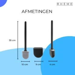 WC Borstel - Siliconen Borstel Met Houder - Hangend Met Plakstrip - Duurzaam Toilet Borstel - Zwart - Rheme 14 WC Borstel - Siliconen Borstel Met Houder - Hangend Met Plakstrip - Duurzaam Toilet Borstel - Zwart - Rheme -Badkamer Accessoires Winkel 1200x1200 779