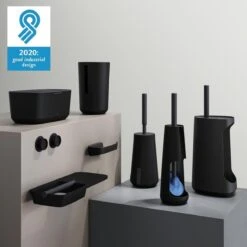 Tiger Tess - Toiletborstelhouder Vrijstaand Met Swoop® Borstel Flexibel - Zwart / Antraciet -Badkamer Accessoires Winkel 1200x1200 793