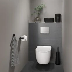 Tiger Tess - Toiletborstelhouder Vrijstaand Met Swoop® Borstel Flexibel - Zwart / Antraciet -Badkamer Accessoires Winkel 1200x1200 794