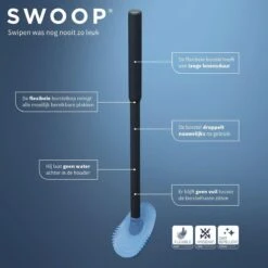 Tiger Tess - Toiletborstelhouder Vrijstaand Met Swoop® Borstel Flexibel - Zwart / Antraciet -Badkamer Accessoires Winkel 1200x1200 796