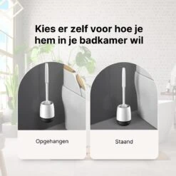 Merkloos Toiletborstel Siliconen Met Houder - Luxe WC Borstel - Vrijstaand Of Hangend - Antibacteriële Borstel Zonder Krassen - Sneldrogend - Wit Met Zwart 13 Merkloos Toiletborstel Siliconen Met Houder - Luxe WC Borstel - Vrijstaand Of Hangend - Antibacteriële Borstel Zonder Krassen - Sneldrogend - Wit Met Zwart -Badkamer Accessoires Winkel 1200x1200 834