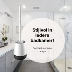 Merkloos Toiletborstel Siliconen Met Houder - Luxe WC Borstel - Vrijstaand Of Hangend - Antibacteriële Borstel Zonder Krassen - Sneldrogend - Wit Met Zwart 16 Merkloos Toiletborstel Siliconen Met Houder - Luxe WC Borstel - Vrijstaand Of Hangend - Antibacteriële Borstel Zonder Krassen - Sneldrogend - Wit Met Zwart -Badkamer Accessoires Winkel 1200x1200 836
