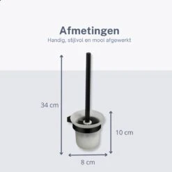 Homeson WC Borstel Houder - WC-borstel Houder - WC Borstel - Toiletborstel - Toiletborstel Houder - Toilet Borstel Houder - WC Borstel Met Houder - WC Borstel Zwart - WC Borstel Muur - WC Borstel Houder Hangend -Badkamer Accessoires Winkel 1200x1200 845