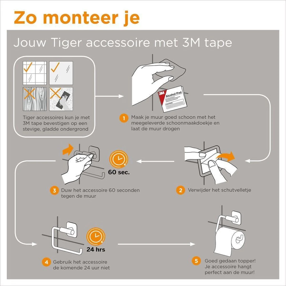 Tiger Tune - Toiletborstel Met Houder - Messing Geborsteld / Zwart 5 Tiger Tune - Toiletborstel Met Houder - Messing Geborsteld / Zwart - Afbeelding 3