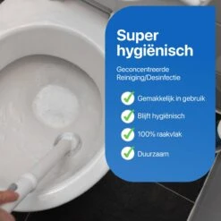 RevoBrush WC Borstel Met Houder Vrijstaand - Hygiënische Toiletborstel - Met 14x Pads -Badkamer Accessoires Winkel 1200x1200 859