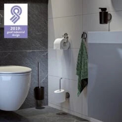 Tiger Tune - Toiletborstel Met Houder - RVS Geborsteld / Zwart -Badkamer Accessoires Winkel 1200x1200 86